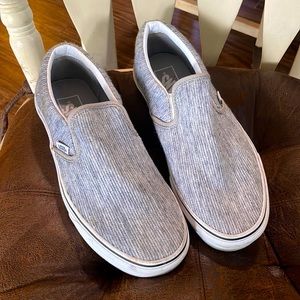 Gray slip on Vans